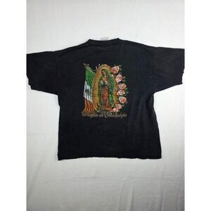 Vintage Mexican Virgin Mary Religious T-Shirt